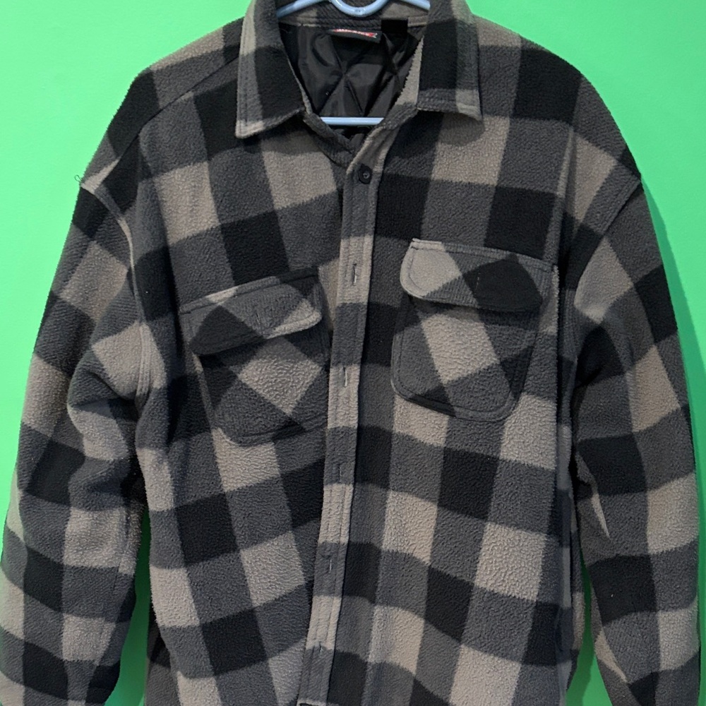 Dickies Black and Gray Fleece Jacket